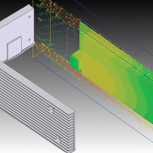 Aluminum Plate Fin Heatsink for PCIE Card