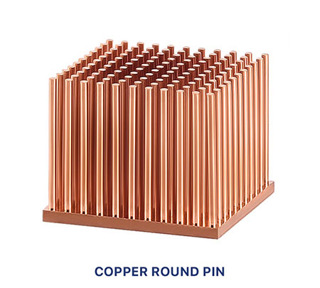 Copper Round Pin Heatsink